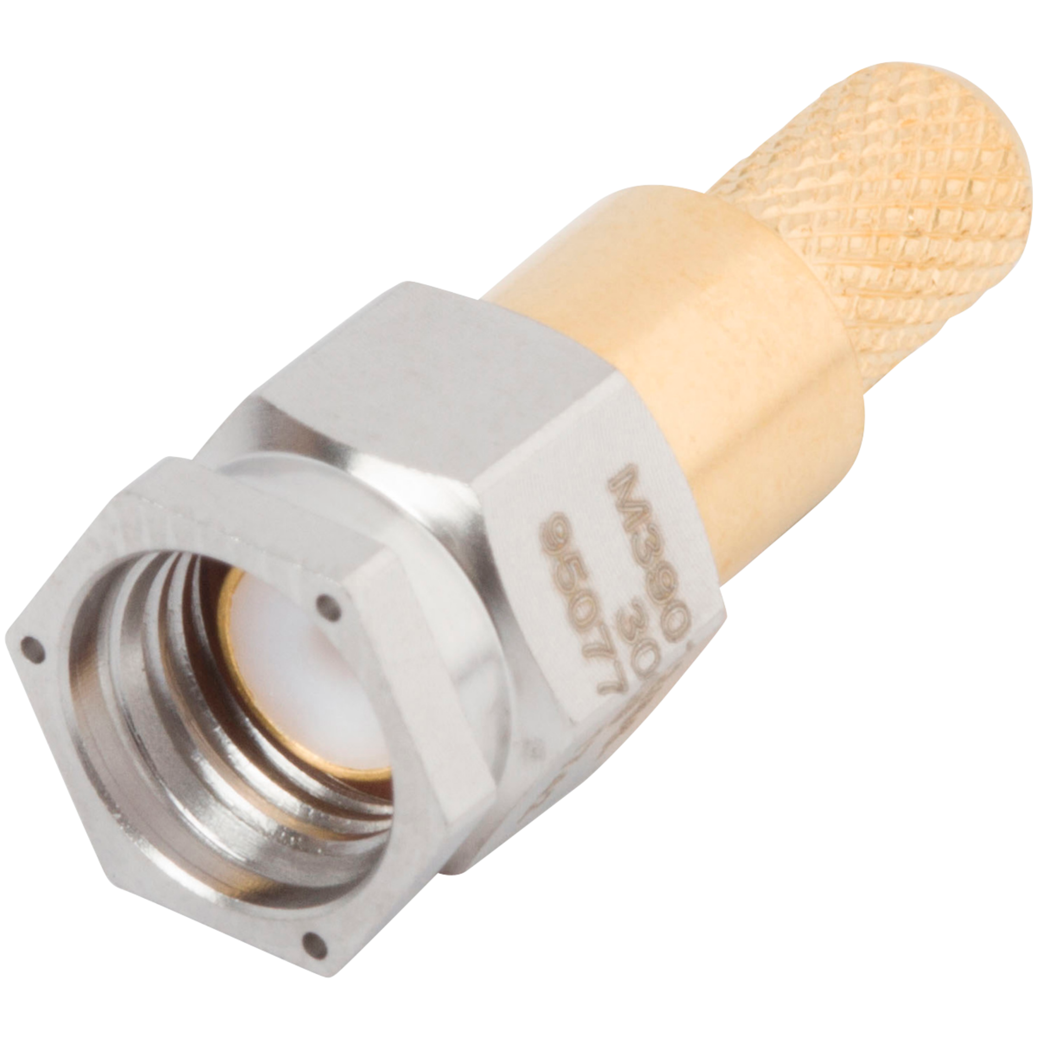 Picture of SMA Male Cable Connector, Lockwire Holes for RG-58 Cable