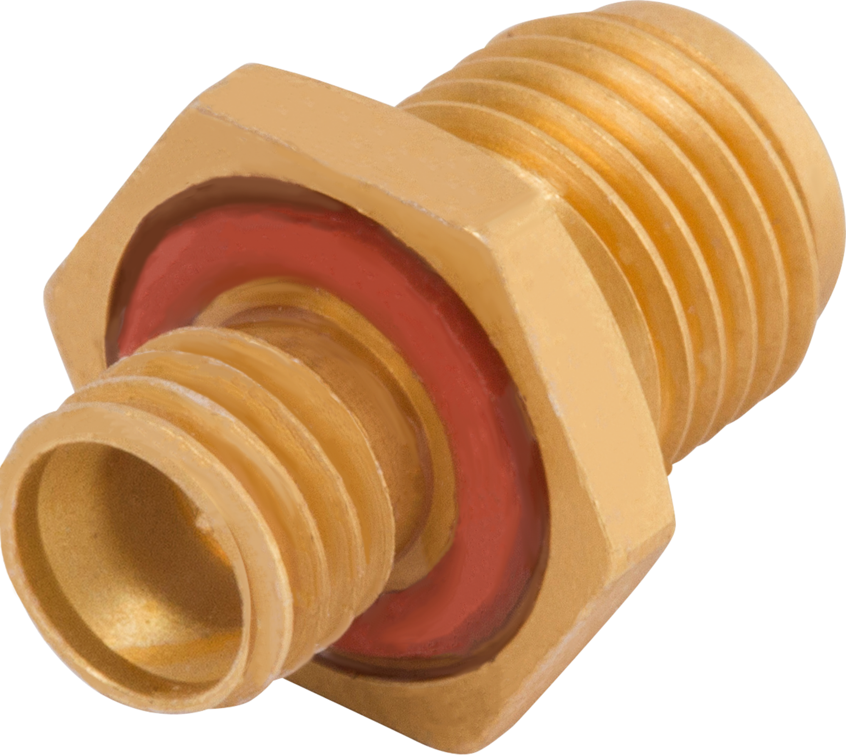 SMP Male to SMA Female Bulkhead Sealed Adapter, FD, SF1112-6162