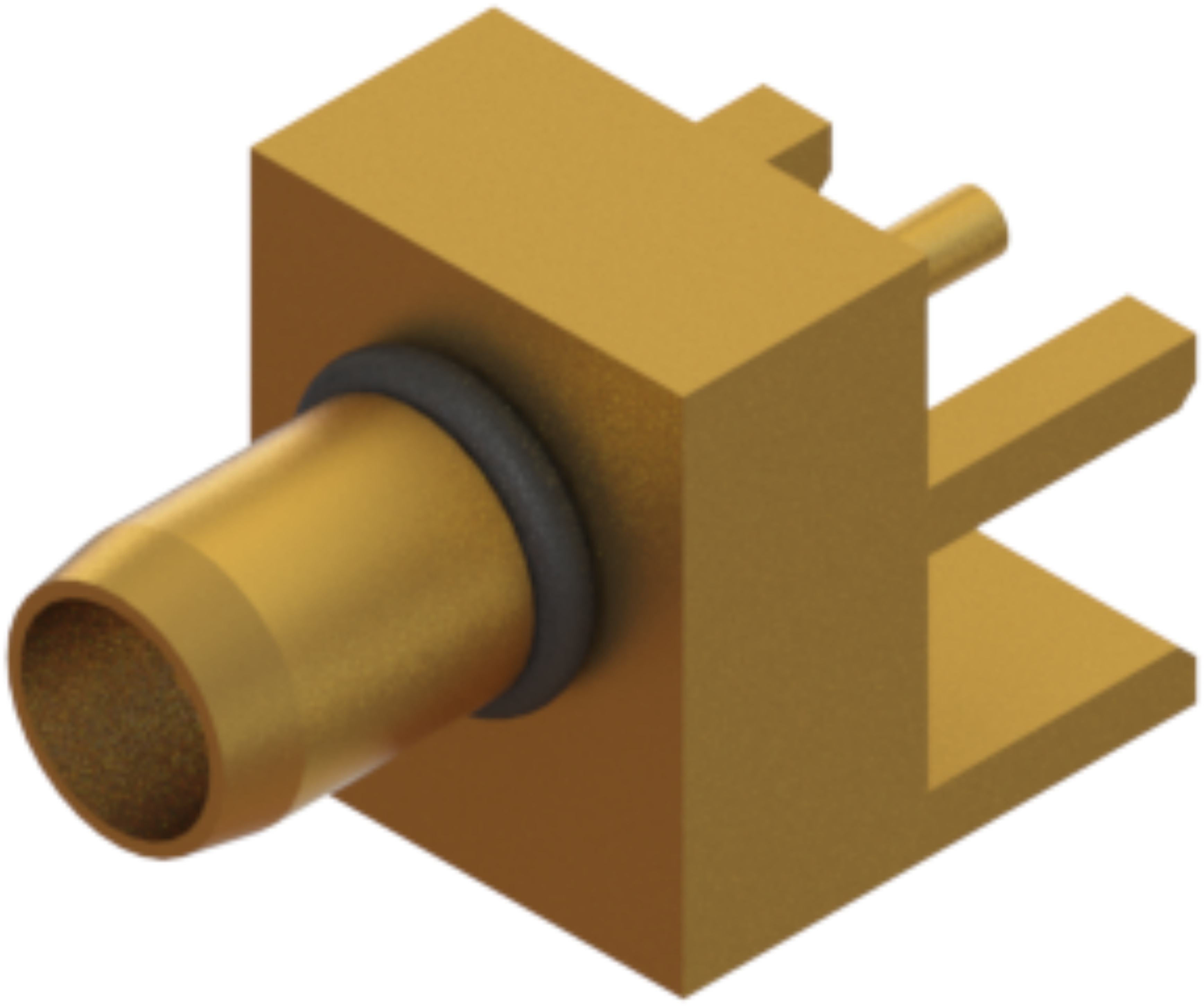 BMMA Male PCB Edge Launch Connector, .117" PCB Thickness", 1411-60007