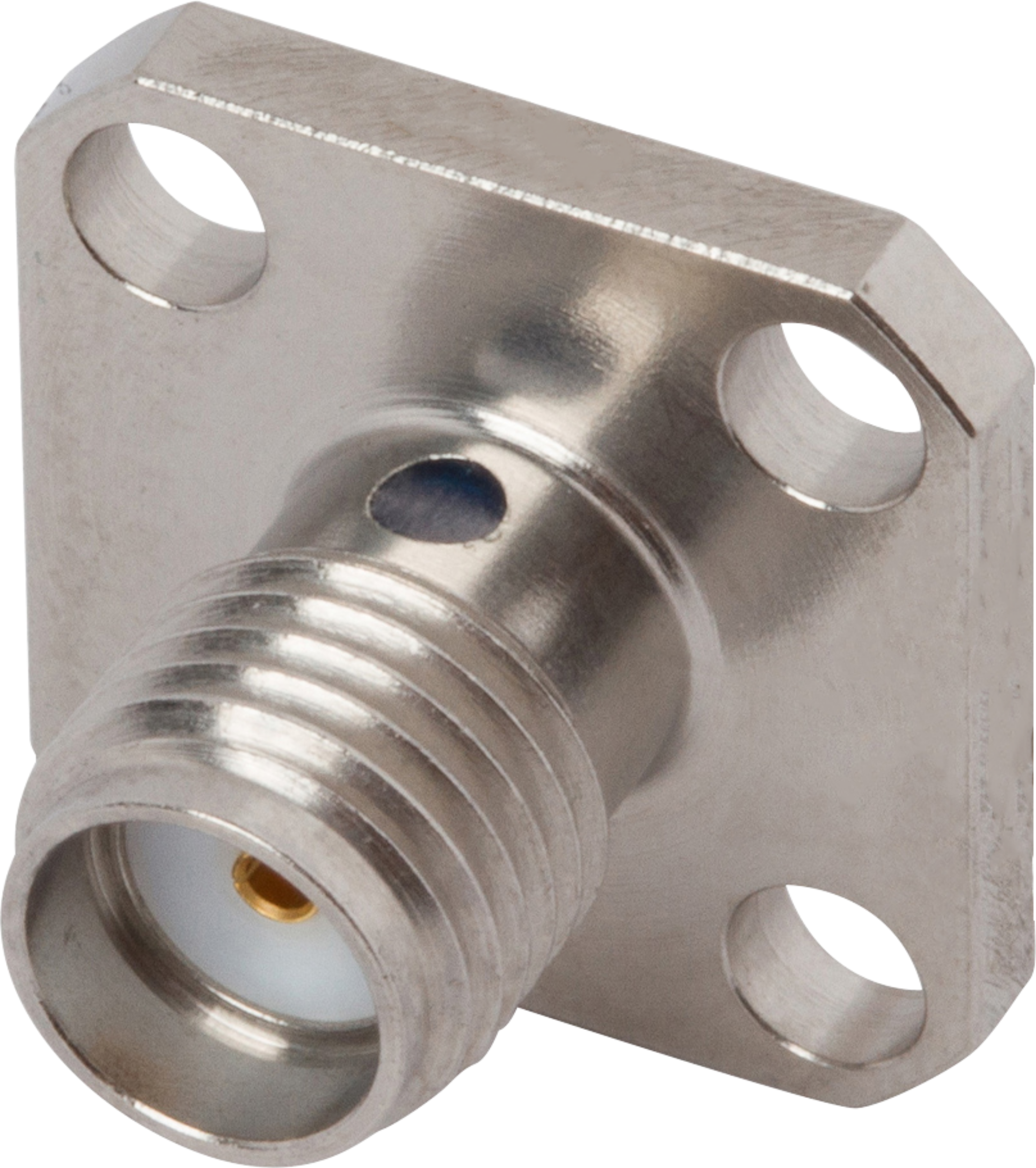 SMA Female Flange Mount Connector, 4 Hole (Solder Pot), M39012/60-3001