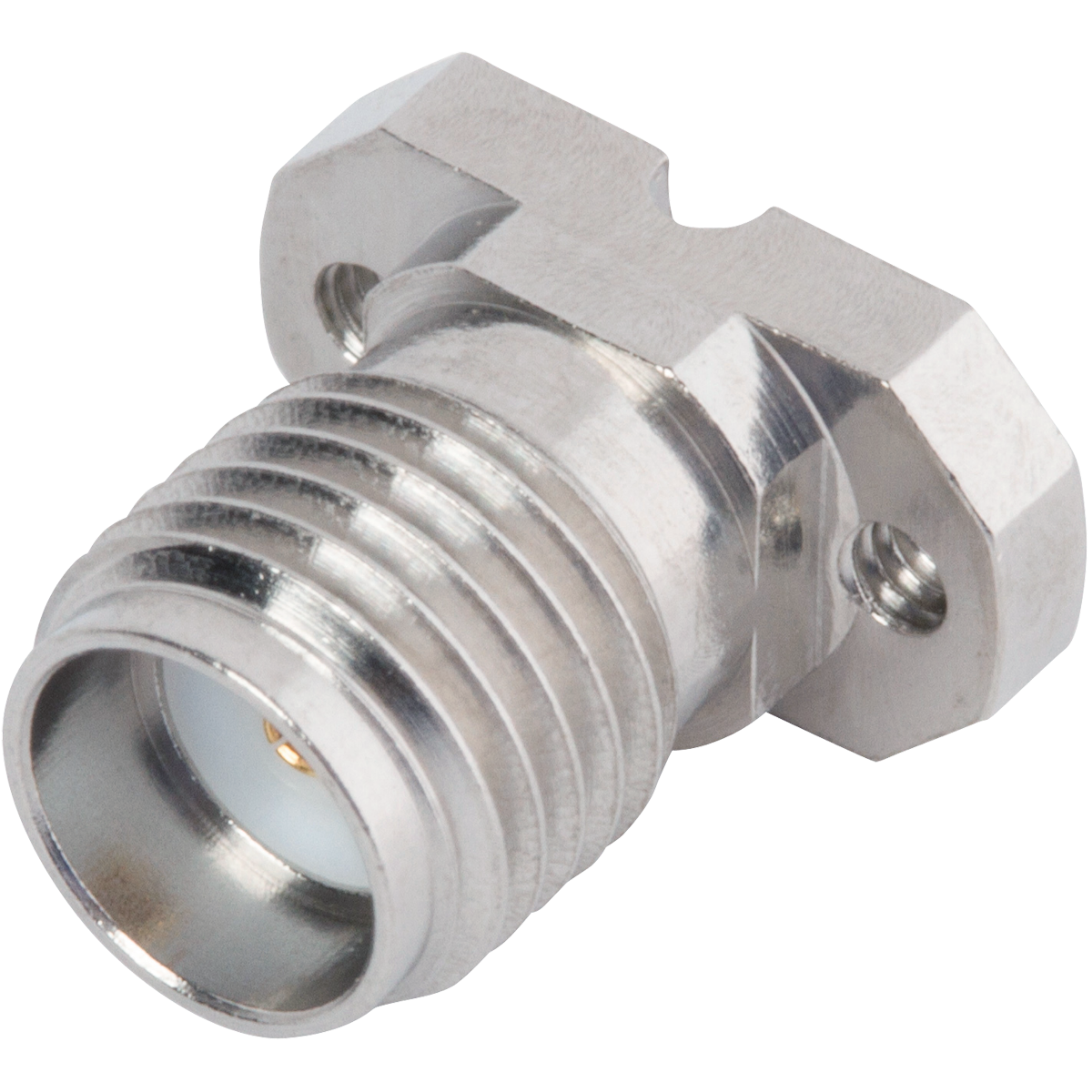 SMA Female Solderless LiteTouch PCB Connector, 2 Hole (CPW / Microstrip), SF2921-61506