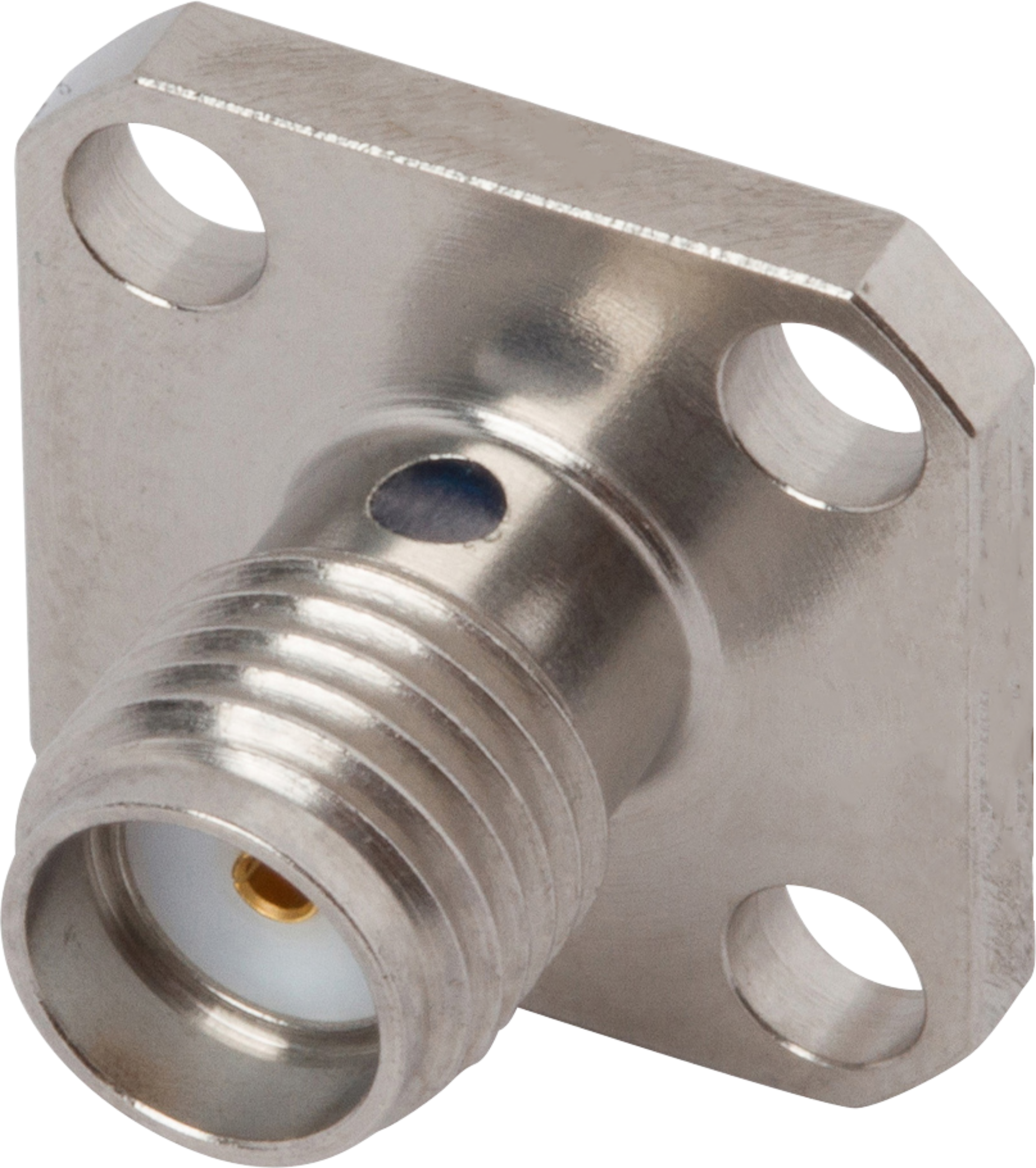 SMA Female Flange Mount Connector, 4 Hole (Solder Pot), SF2950-6081