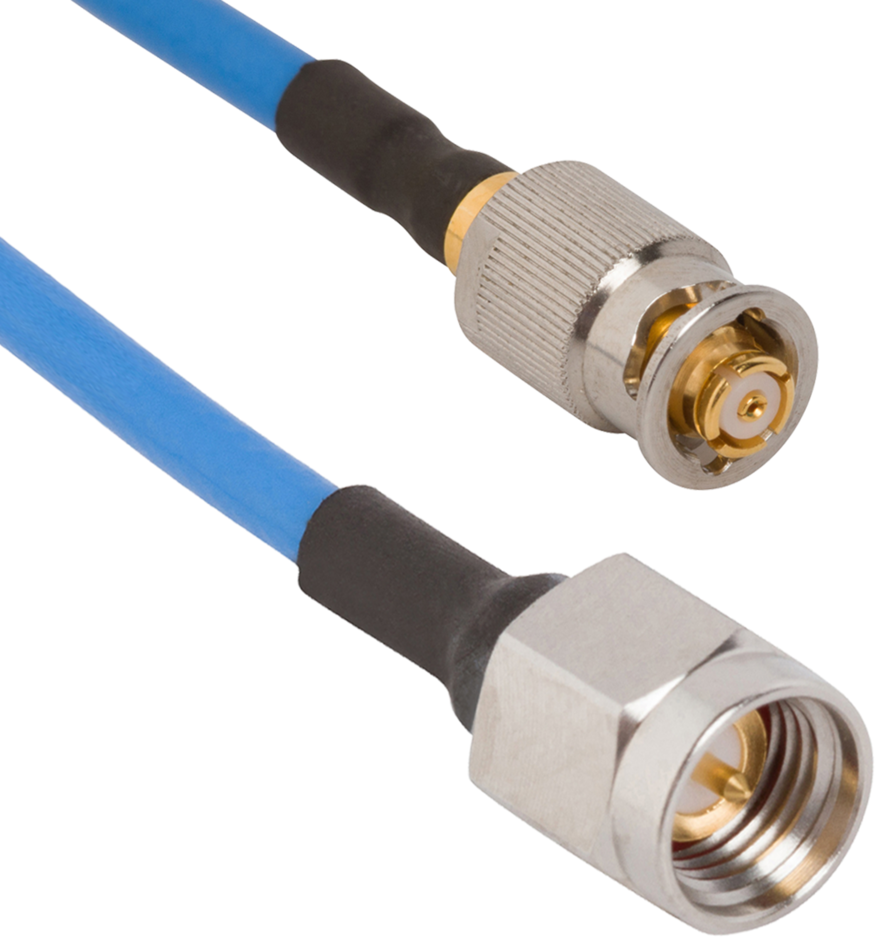 SMP Female QB  to SMA Male 6" Cable Assembly for .085 Cable, 7012-1085