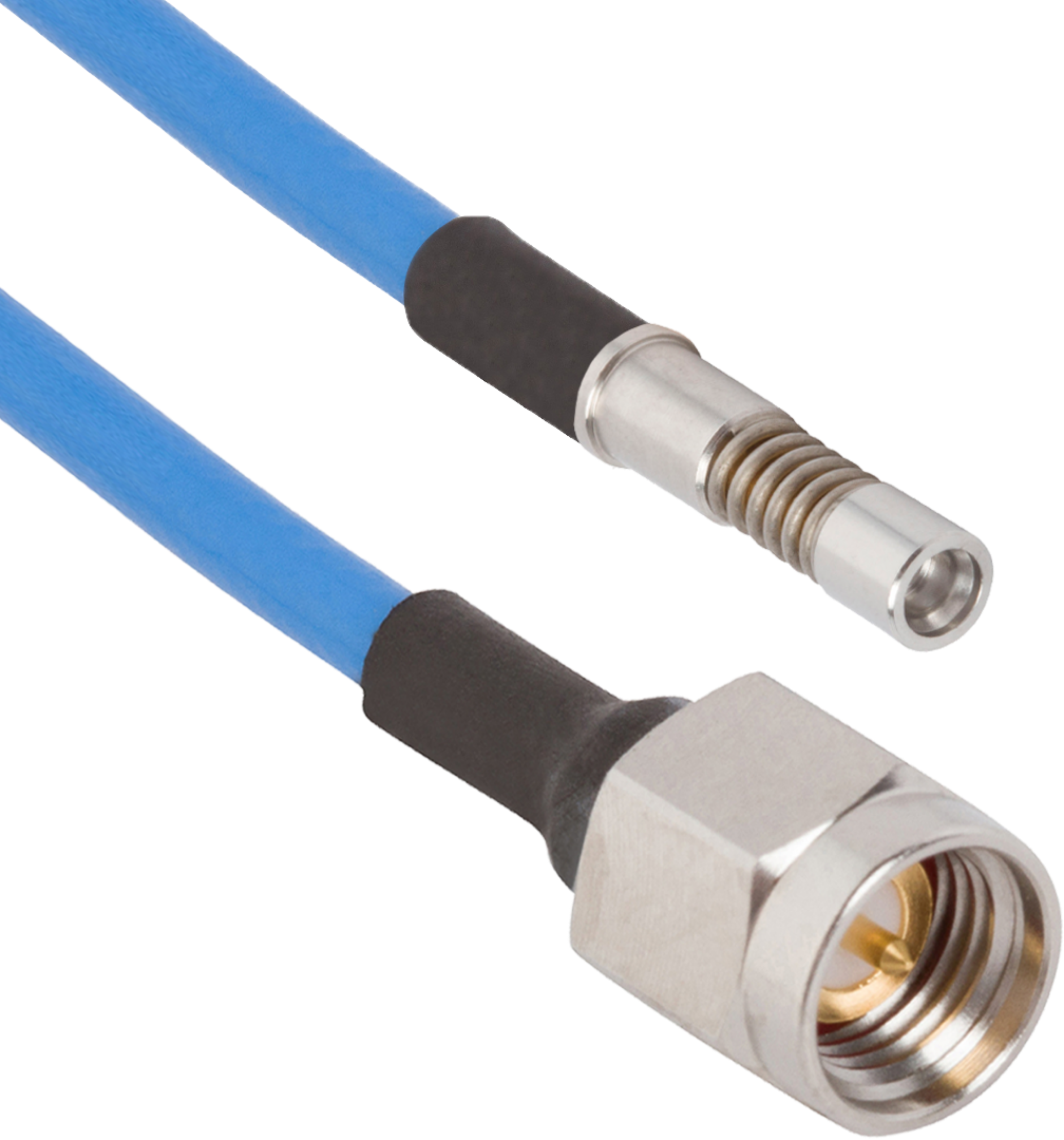 SMPM (Size 12) D38999 Socket Contact to SMA Male 6" Cable Assembly for .085 Cable, 7093-0176