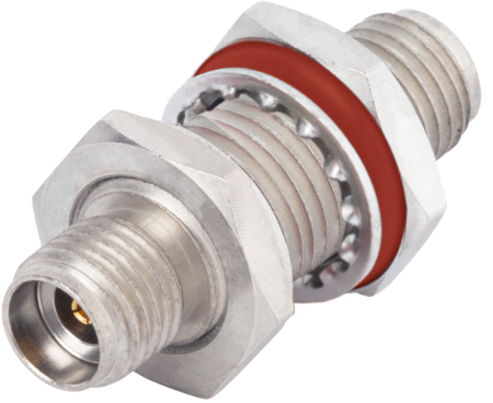 2.92mm Female to SMA Female Bulkhead Hermetic Adapter - 1115-6141