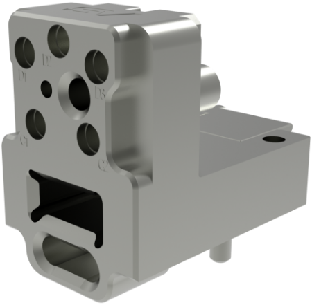 NanoRF VITA 67.3 5 Port RF and 1 Port MT Fiber Plug-In Hybrid Module, 9351-80007