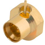 SMPM Male Reverse Mount Thru-Hole PCB Connector R/A, SB, 3211-60485