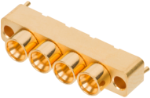 SMPM Male PCB Edge Launch Connector, 4 Port (Extended Wipe), SB, 9311-60350