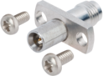 Threaded SMPM Male to SMPM Male, SB, Flange Mount Adapter, 2 Hole, with Screws, 1132-6164