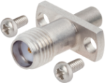 SMA Female to SMP Male, SB, Flange Mount Adapter, 2 Hole, with Screws, 1112-6236