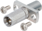 SMP Male QB to SMP Male, FD, Flange Mount Adapter, 2 Hole, with Screws, 1112-6237