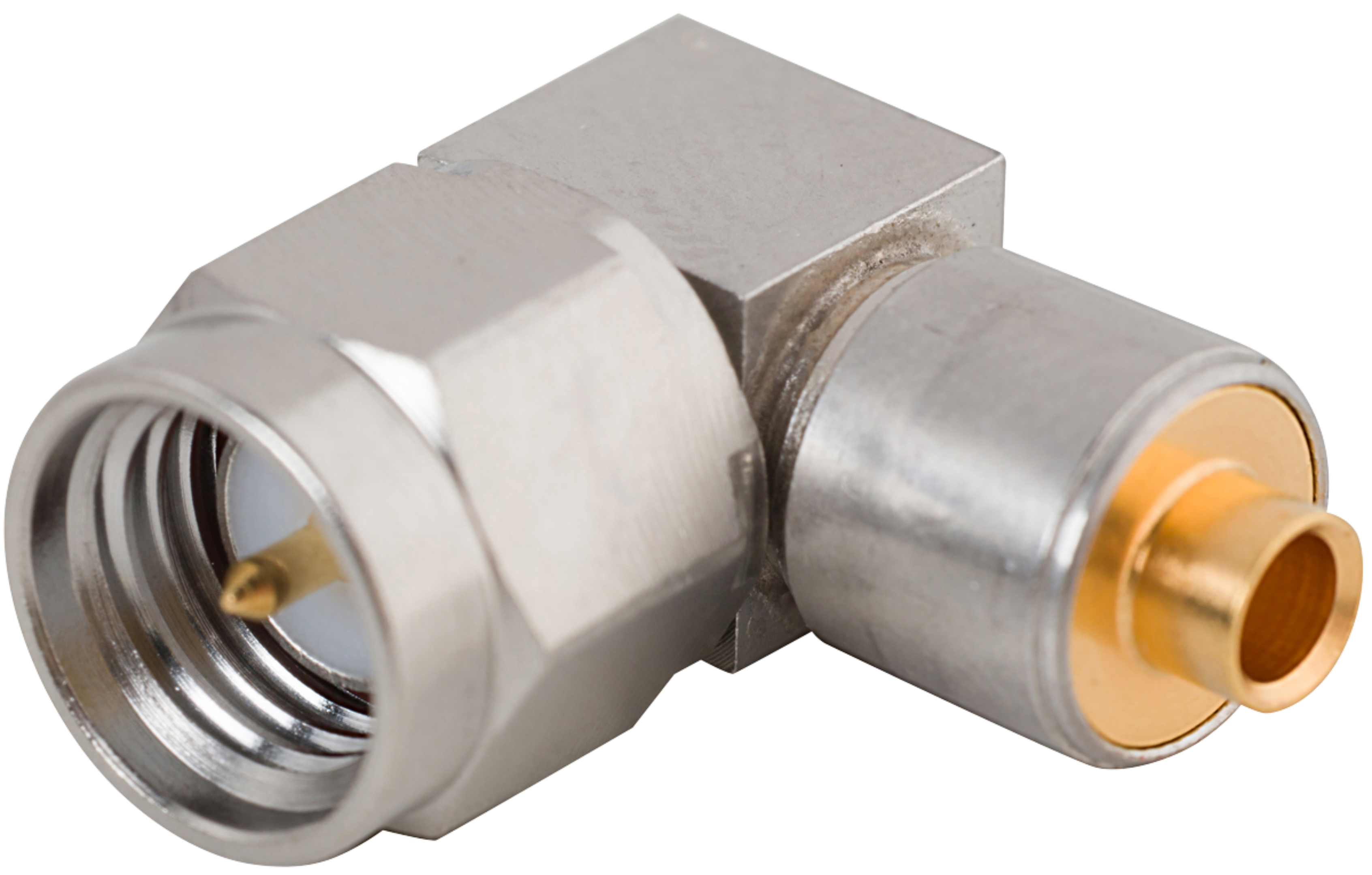 SMA Male Connector, Swept R/A for .085 Cable, SF2915-6605