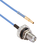 NanoRF Female VITA 67.3 Backplane Contact to SMA Female Bulkhead (IP67 Rated) 12" Cable Assembly for .047 Cable, 7083-0146