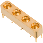 SMPS Male R/A Contact PCB Surface Mount Connector, 4 Port, SB, 3812-40014