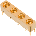 SMPS Male R/A Contact PCB Surface Mount Connector, 4 Port, FD, 3812-40013