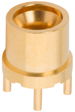 SMPM Male PCB Surface Mount Connector (Glass Seal) SB, 4 Legs, 3211-60523