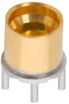 SMPM Male PCB Surface Mount Connector (Glass Seal, Pre-Tinned) SB, 4 Legs, 3211-60527