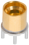 SMPM Male PCB Surface Mount Connector (Glass Seal, Pre-Tinned) FD, 4 Legs, 3211-60528