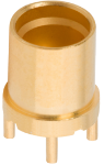 SMP Male PCB Surface Mount Connector (Glass Seal) FD, Thru Pin, 4 Legs, 1211-66490