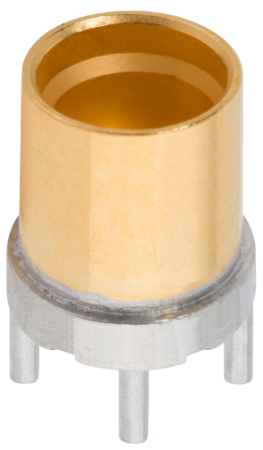SMP Male PCB Surface Mount Connector (Glass Seal, Pre-Tinned) FD, 4 Legs, 1211-66492
