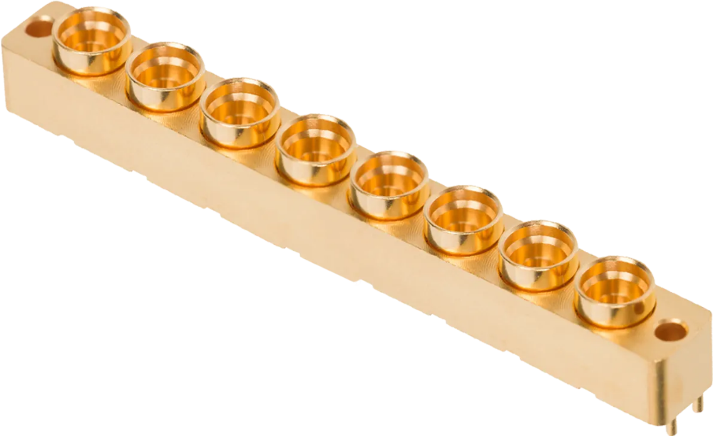 SMP Male PCB Surface Mount Connector, 8-Port, FD
