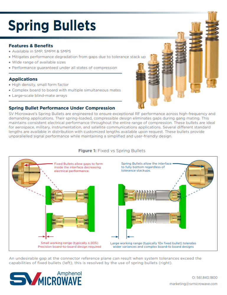 Spring Bullets | SV Microwave